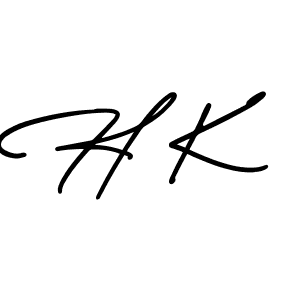It looks lik you need a new signature style for name H K. Design unique handwritten (AmerikaSignatureDemo-Regular) signature with our free signature maker in just a few clicks. H K signature style 3 images and pictures png