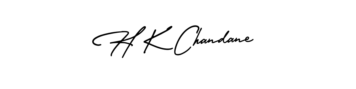 Create a beautiful signature design for name H K Chandane. With this signature (AmerikaSignatureDemo-Regular) fonts, you can make a handwritten signature for free. H K Chandane signature style 3 images and pictures png