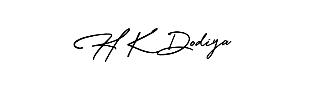 This is the best signature style for the H K Dodiya name. Also you like these signature font (AmerikaSignatureDemo-Regular). Mix name signature. H K Dodiya signature style 3 images and pictures png