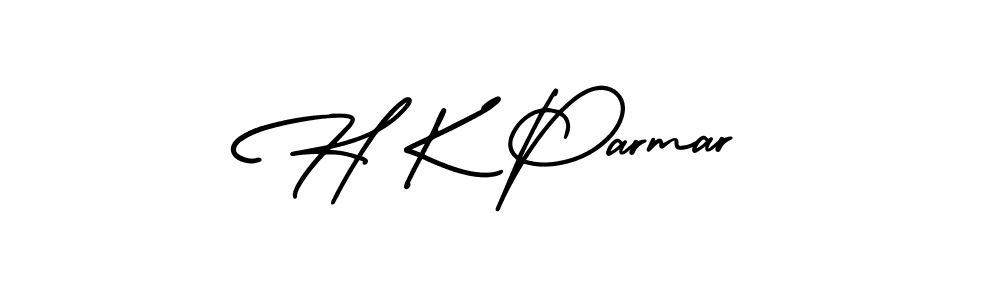 How to make H K Parmar signature? AmerikaSignatureDemo-Regular is a professional autograph style. Create handwritten signature for H K Parmar name. H K Parmar signature style 3 images and pictures png