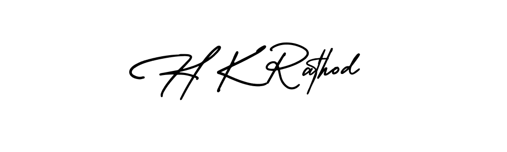 How to Draw H K Rathod signature style? AmerikaSignatureDemo-Regular is a latest design signature styles for name H K Rathod. H K Rathod signature style 3 images and pictures png