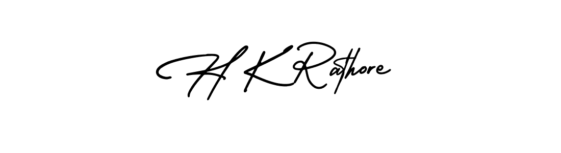 How to make H K Rathore signature? AmerikaSignatureDemo-Regular is a professional autograph style. Create handwritten signature for H K Rathore name. H K Rathore signature style 3 images and pictures png
