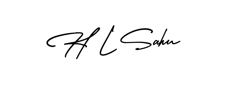 It looks lik you need a new signature style for name H L Sahu. Design unique handwritten (AmerikaSignatureDemo-Regular) signature with our free signature maker in just a few clicks. H L Sahu signature style 3 images and pictures png