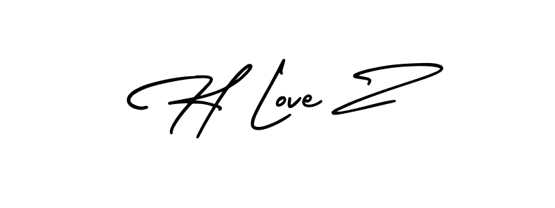 Best and Professional Signature Style for H Love Z. AmerikaSignatureDemo-Regular Best Signature Style Collection. H Love Z signature style 3 images and pictures png