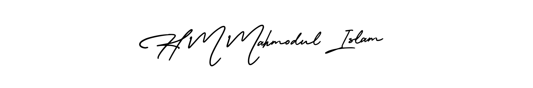 How to Draw H M Mahmodul Islam signature style? AmerikaSignatureDemo-Regular is a latest design signature styles for name H M Mahmodul Islam. H M Mahmodul Islam signature style 3 images and pictures png