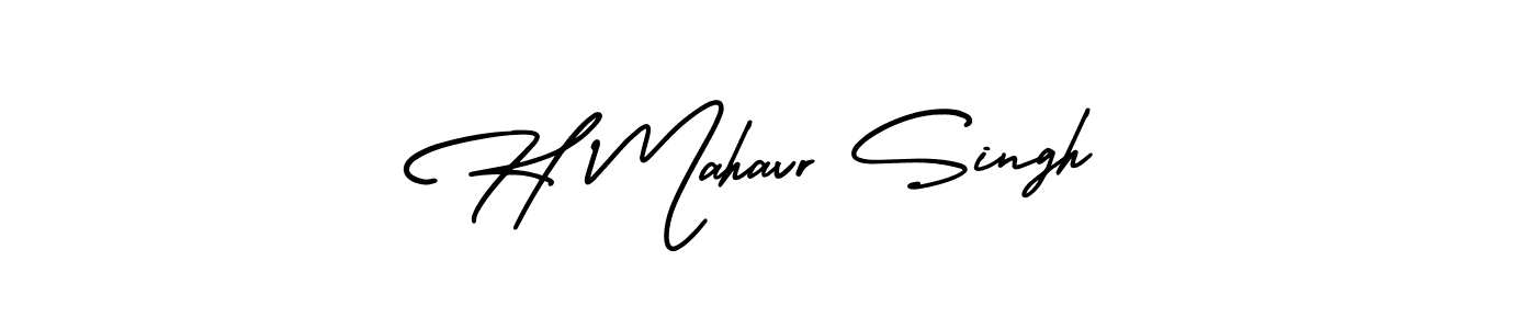 Design your own signature with our free online signature maker. With this signature software, you can create a handwritten (AmerikaSignatureDemo-Regular) signature for name H Mahavr Singh. H Mahavr Singh signature style 3 images and pictures png