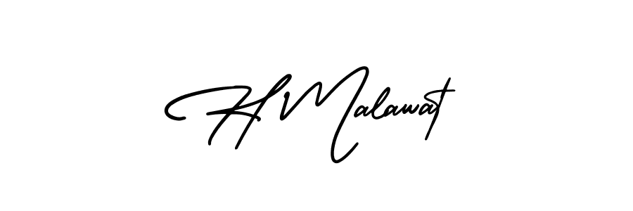 Best and Professional Signature Style for H Malawat. AmerikaSignatureDemo-Regular Best Signature Style Collection. H Malawat signature style 3 images and pictures png
