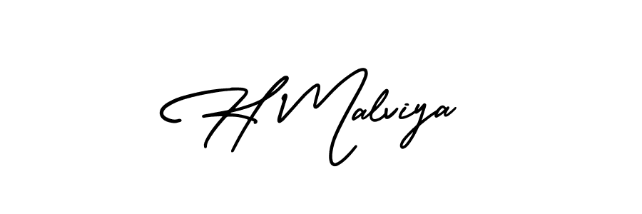 Make a beautiful signature design for name H Malviya. Use this online signature maker to create a handwritten signature for free. H Malviya signature style 3 images and pictures png