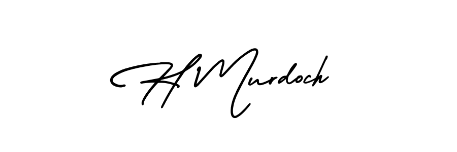 Also we have H Murdoch name is the best signature style. Create professional handwritten signature collection using AmerikaSignatureDemo-Regular autograph style. H Murdoch signature style 3 images and pictures png