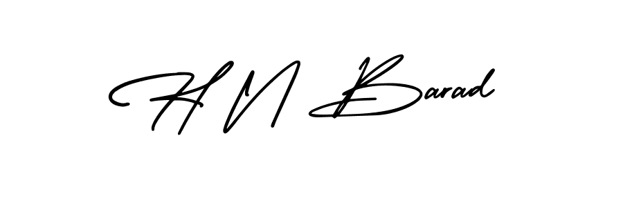 Also You can easily find your signature by using the search form. We will create H N Barad name handwritten signature images for you free of cost using AmerikaSignatureDemo-Regular sign style. H N Barad signature style 3 images and pictures png