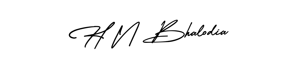 This is the best signature style for the H N Bhalodia name. Also you like these signature font (AmerikaSignatureDemo-Regular). Mix name signature. H N Bhalodia signature style 3 images and pictures png