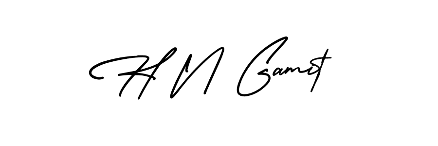 Make a beautiful signature design for name H N Gamit. Use this online signature maker to create a handwritten signature for free. H N Gamit signature style 3 images and pictures png