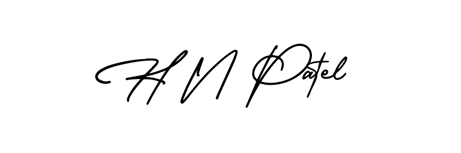 Make a beautiful signature design for name H N Patel. Use this online signature maker to create a handwritten signature for free. H N Patel signature style 3 images and pictures png