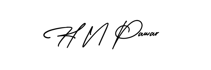 Also You can easily find your signature by using the search form. We will create H N Pawar name handwritten signature images for you free of cost using AmerikaSignatureDemo-Regular sign style. H N Pawar signature style 3 images and pictures png