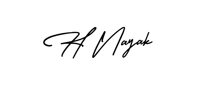 Make a beautiful signature design for name H Nayak. Use this online signature maker to create a handwritten signature for free. H Nayak signature style 3 images and pictures png