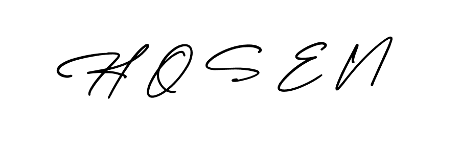 How to make H O S E N signature? AmerikaSignatureDemo-Regular is a professional autograph style. Create handwritten signature for H O S E N name. H O S E N signature style 3 images and pictures png