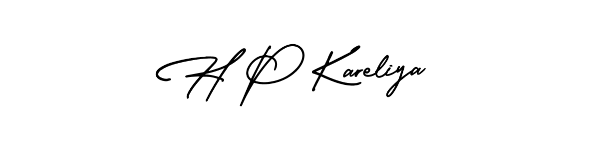 Best and Professional Signature Style for H P Kareliya. AmerikaSignatureDemo-Regular Best Signature Style Collection. H P Kareliya signature style 3 images and pictures png