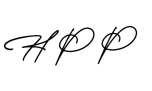 Also we have H P P name is the best signature style. Create professional handwritten signature collection using AmerikaSignatureDemo-Regular autograph style. H P P signature style 3 images and pictures png