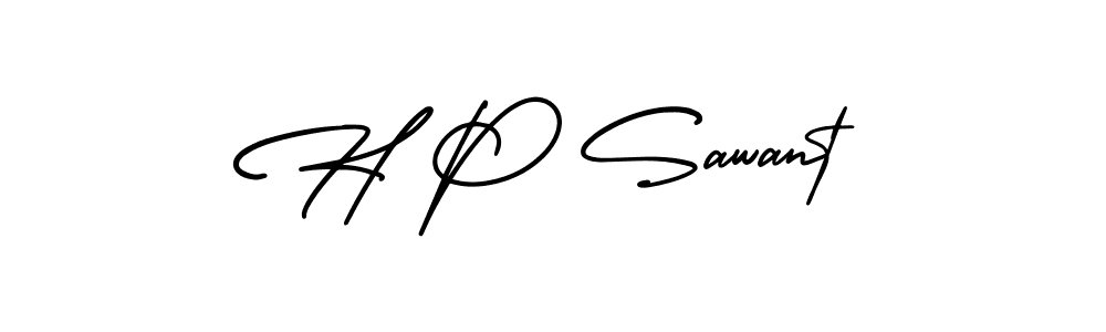 Make a beautiful signature design for name H P Sawant. With this signature (AmerikaSignatureDemo-Regular) style, you can create a handwritten signature for free. H P Sawant signature style 3 images and pictures png