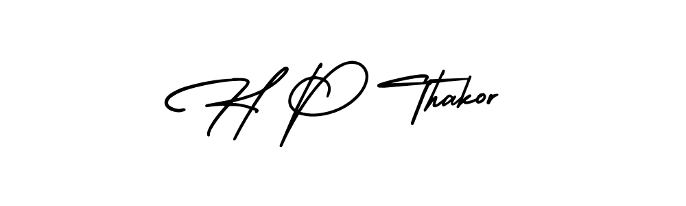 if you are searching for the best signature style for your name H P Thakor. so please give up your signature search. here we have designed multiple signature styles  using AmerikaSignatureDemo-Regular. H P Thakor signature style 3 images and pictures png