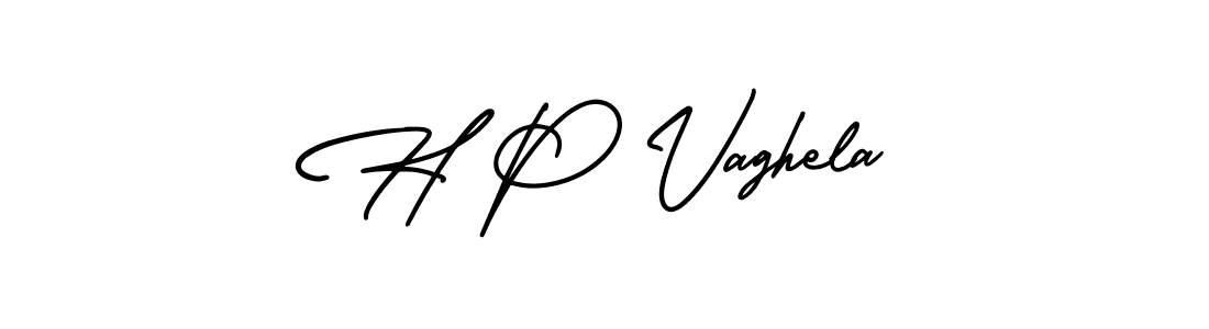 Also You can easily find your signature by using the search form. We will create H P Vaghela name handwritten signature images for you free of cost using AmerikaSignatureDemo-Regular sign style. H P Vaghela signature style 3 images and pictures png