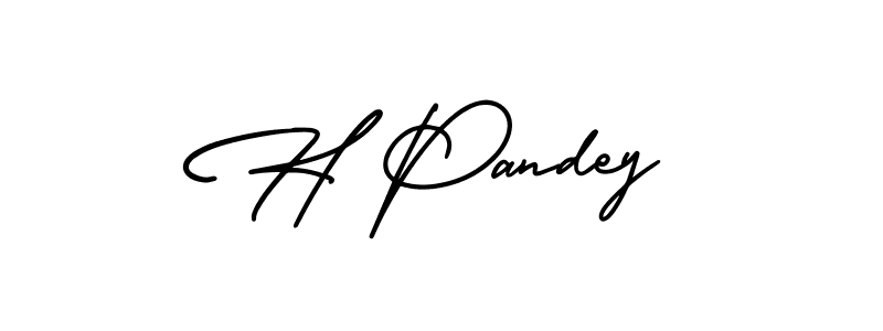 How to Draw H Pandey signature style? AmerikaSignatureDemo-Regular is a latest design signature styles for name H Pandey. H Pandey signature style 3 images and pictures png