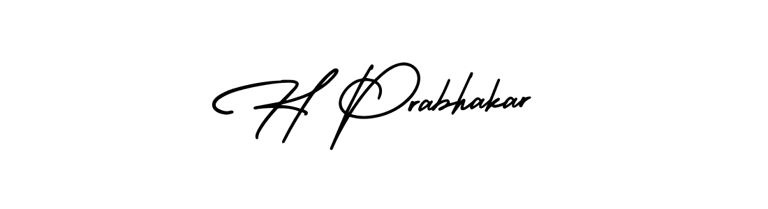 Check out images of Autograph of H Prabhakar name. Actor H Prabhakar Signature Style. AmerikaSignatureDemo-Regular is a professional sign style online. H Prabhakar signature style 3 images and pictures png