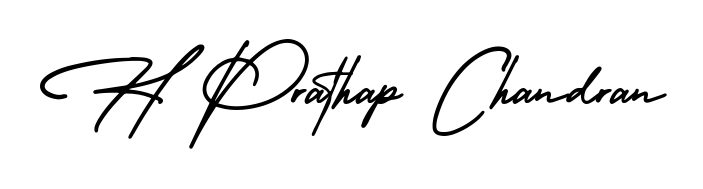 Achieve flawless digital penmanship with H Prathap Chandran name in AmerikaSignatureDemo-Regular font. The perfect tool for creating online signatures. H Prathap Chandran signature style 3 images and pictures png