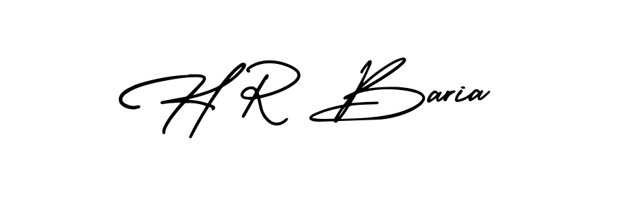 Best and Professional Signature Style for H R Baria. AmerikaSignatureDemo-Regular Best Signature Style Collection. H R Baria signature style 3 images and pictures png