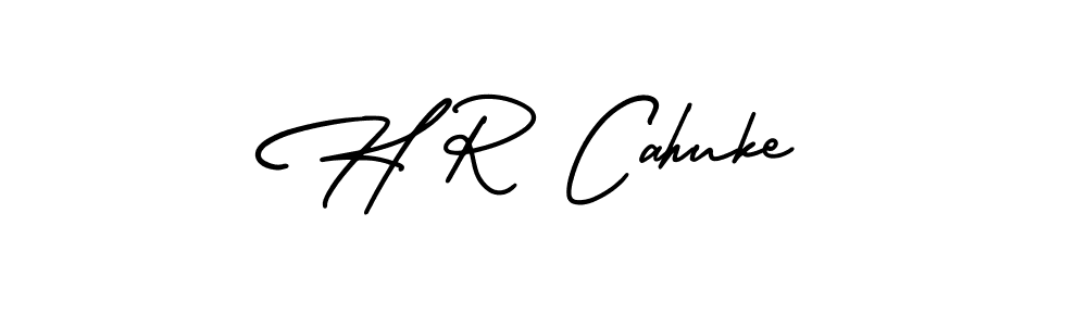 How to make H R Cahuke signature? AmerikaSignatureDemo-Regular is a professional autograph style. Create handwritten signature for H R Cahuke name. H R Cahuke signature style 3 images and pictures png