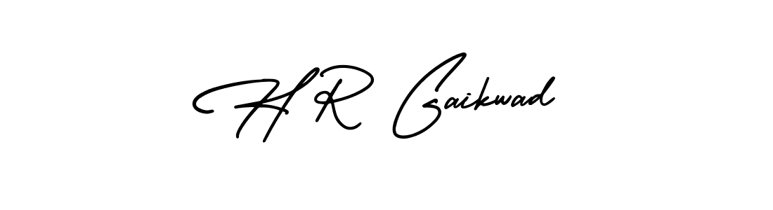 Make a beautiful signature design for name H R Gaikwad. With this signature (AmerikaSignatureDemo-Regular) style, you can create a handwritten signature for free. H R Gaikwad signature style 3 images and pictures png