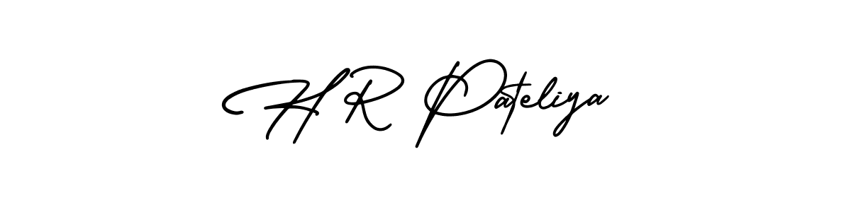 Similarly AmerikaSignatureDemo-Regular is the best handwritten signature design. Signature creator online .You can use it as an online autograph creator for name H R Pateliya. H R Pateliya signature style 3 images and pictures png