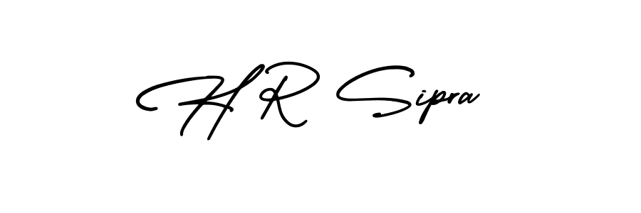 Best and Professional Signature Style for H R Sipra. AmerikaSignatureDemo-Regular Best Signature Style Collection. H R Sipra signature style 3 images and pictures png