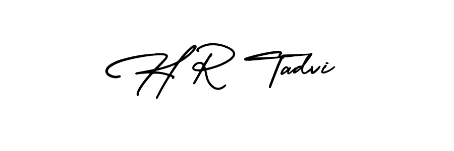 Best and Professional Signature Style for H R Tadvi. AmerikaSignatureDemo-Regular Best Signature Style Collection. H R Tadvi signature style 3 images and pictures png