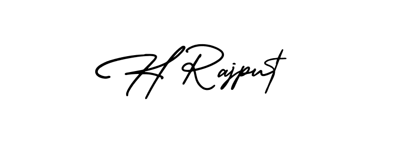 Check out images of Autograph of H Rajput name. Actor H Rajput Signature Style. AmerikaSignatureDemo-Regular is a professional sign style online. H Rajput signature style 3 images and pictures png