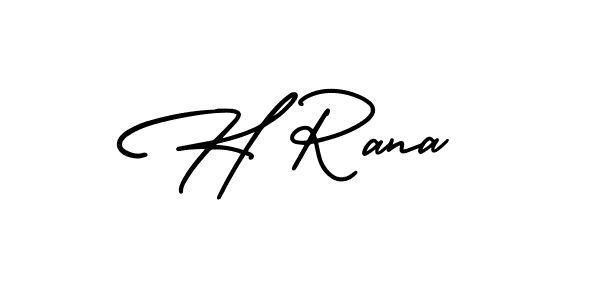This is the best signature style for the H Rana name. Also you like these signature font (AmerikaSignatureDemo-Regular). Mix name signature. H Rana signature style 3 images and pictures png