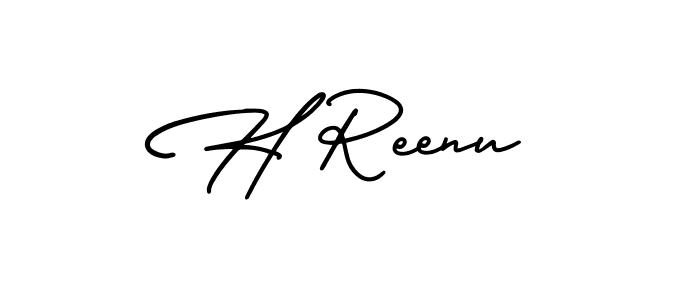 Once you've used our free online signature maker to create your best signature AmerikaSignatureDemo-Regular style, it's time to enjoy all of the benefits that H Reenu name signing documents. H Reenu signature style 3 images and pictures png