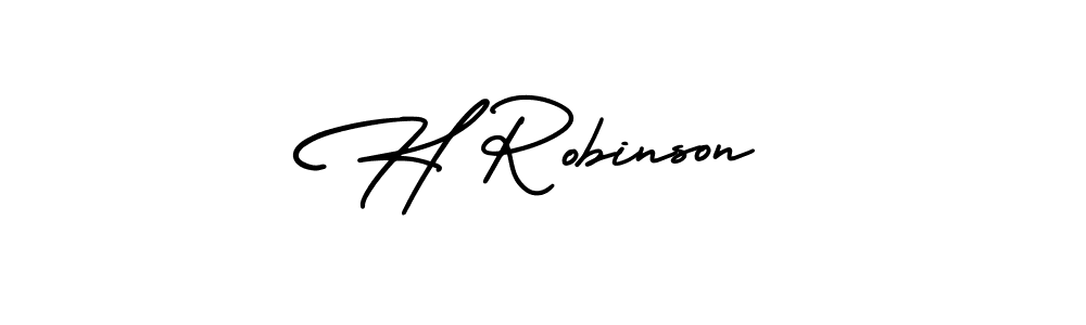 It looks lik you need a new signature style for name H Robinson. Design unique handwritten (AmerikaSignatureDemo-Regular) signature with our free signature maker in just a few clicks. H Robinson signature style 3 images and pictures png