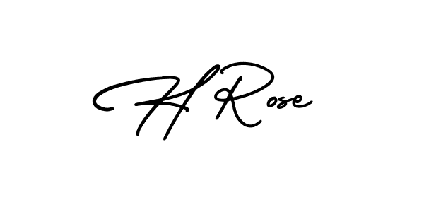 Also we have H Rose name is the best signature style. Create professional handwritten signature collection using AmerikaSignatureDemo-Regular autograph style. H Rose signature style 3 images and pictures png