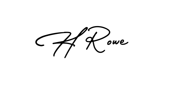 How to Draw H Rowe signature style? AmerikaSignatureDemo-Regular is a latest design signature styles for name H Rowe. H Rowe signature style 3 images and pictures png
