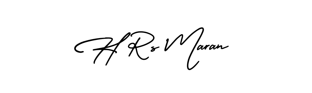 Also You can easily find your signature by using the search form. We will create H Rs Maran name handwritten signature images for you free of cost using AmerikaSignatureDemo-Regular sign style. H Rs Maran signature style 3 images and pictures png