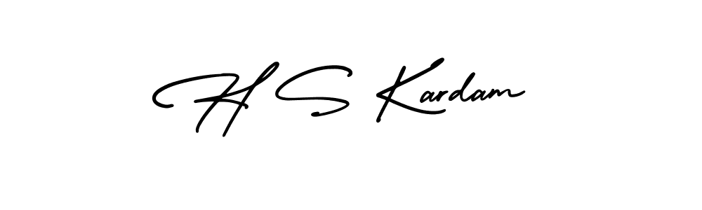 How to make H S Kardam signature? AmerikaSignatureDemo-Regular is a professional autograph style. Create handwritten signature for H S Kardam name. H S Kardam signature style 3 images and pictures png