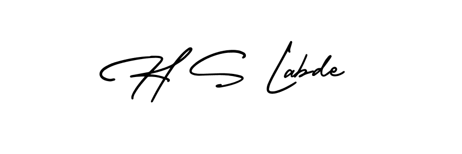 Also we have H S Labde name is the best signature style. Create professional handwritten signature collection using AmerikaSignatureDemo-Regular autograph style. H S Labde signature style 3 images and pictures png