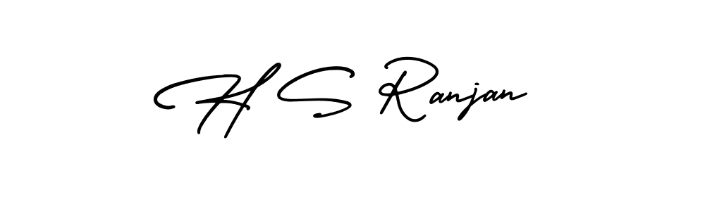 Also You can easily find your signature by using the search form. We will create H S Ranjan name handwritten signature images for you free of cost using AmerikaSignatureDemo-Regular sign style. H S Ranjan signature style 3 images and pictures png