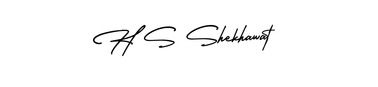 Make a beautiful signature design for name H S Shekhawat. With this signature (AmerikaSignatureDemo-Regular) style, you can create a handwritten signature for free. H S Shekhawat signature style 3 images and pictures png