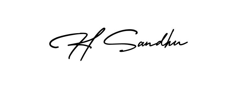 How to Draw H Sandhu signature style? AmerikaSignatureDemo-Regular is a latest design signature styles for name H Sandhu. H Sandhu signature style 3 images and pictures png