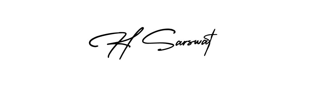 How to make H Sarswat   signature? AmerikaSignatureDemo-Regular is a professional autograph style. Create handwritten signature for H Sarswat   name. H Sarswat   signature style 3 images and pictures png