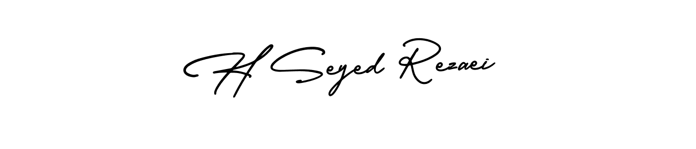 Also we have H Seyed Rezaei name is the best signature style. Create professional handwritten signature collection using AmerikaSignatureDemo-Regular autograph style. H Seyed Rezaei signature style 3 images and pictures png