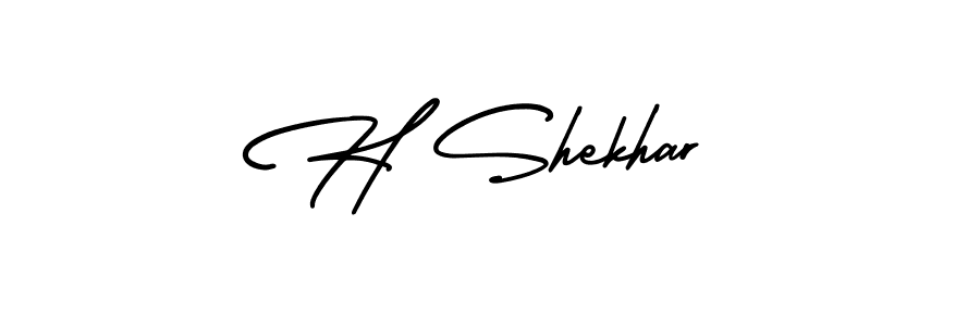 Make a beautiful signature design for name H Shekhar. Use this online signature maker to create a handwritten signature for free. H Shekhar signature style 3 images and pictures png
