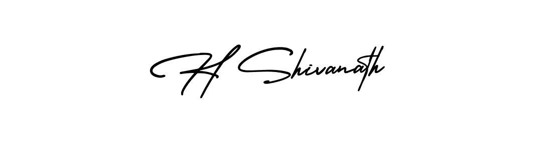 This is the best signature style for the H Shivanath name. Also you like these signature font (AmerikaSignatureDemo-Regular). Mix name signature. H Shivanath signature style 3 images and pictures png